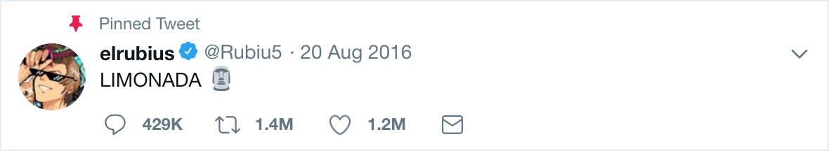 most popular tweet 2016 elrubius